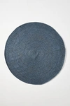 Anthropologie Handwoven Lorne Round Rug By  In Blue Size 8 D