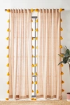 Anthropologie Mindra Curtain By  In Yellow Size 50" X 96"