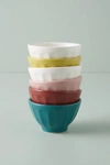 Anthropologie Mini Matte Latte Bowls, Set Of 6 By  In Assorted Size Set Of 6
