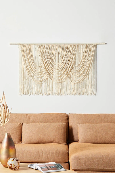 Anthropologie Paige Wall Hanging In White