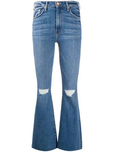 Mother Weekender High-rise Jeans In Blue