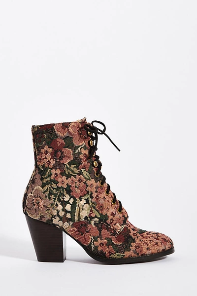Jeffrey Campbell Tapestry Lace-up Boots In Assorted