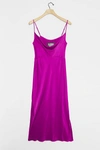 Anthropologie Elyse Bias Slip Dress In Purple