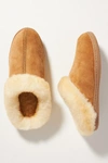 Minnetonka Classic Sheepskin Slippers In Yellow