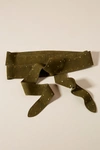 Anthropologie Brynn Studded Wrap Belt In Green