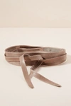 Ada Classic Wrap Belt In Beige