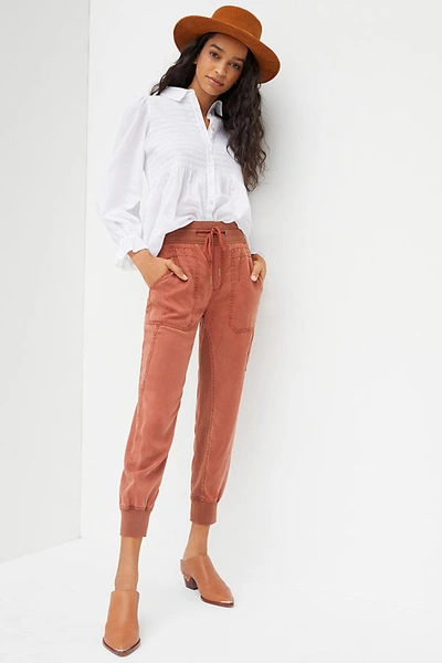 Anthropologie The Nomad Joggers In Orange