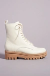 Dolce Vita Prym Lace-up Boots In White
