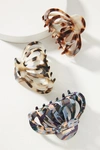 Anthropologie Aimee Claw Hair Clip Set In Brown