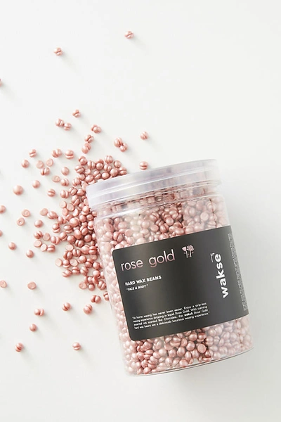 Wakse Rose Gold Face + Body Hard Wax Beans In Pink