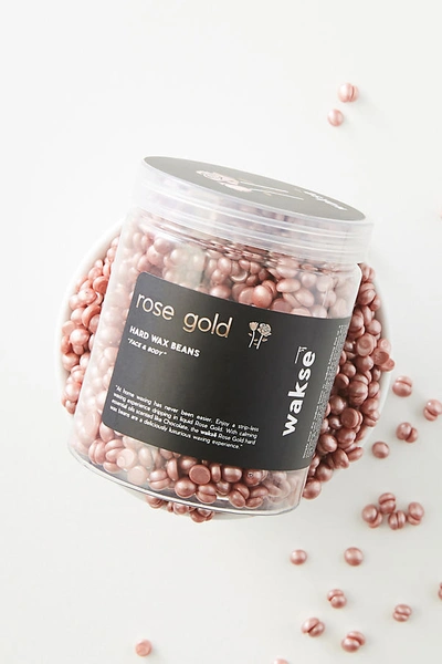 Wakse Rose Gold Face + Body Hard Wax Beans In Pink