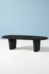 Anthropologie Kalle Sculptural Oak Coffee Table By  In Black Size S