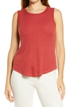 Pj Salvage Ribbed Lounge Tank In Brick