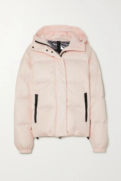Bogner Fire+ice Ranja Oversized Cropped Hooded Quilted Down Ski Jacket In Blush