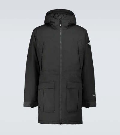The North Face Storm Peak Logo-patch Padded-shell Hooded Parka In Grey