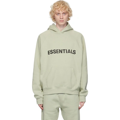 Essentials Green Pullover Hoodie In Sage