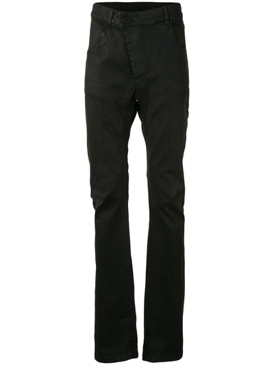 11 By Boris Bidjan Saberi Straight-leg Coated Trousers In Black