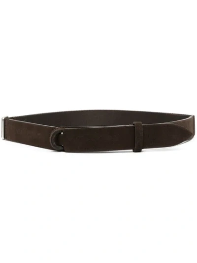 Orciani Buckle-fastening Leather Belt In Brown