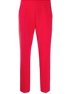 Max Mara Kerry Cropped Trousers In 红色