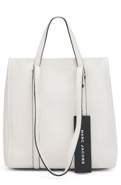 The Marc Jacobs The Tag 27 Leather Tote In Porcelain