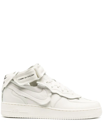 Comme Des Garçons Nike Cut Off Air Force 1 Sneakers Us Size In Off White