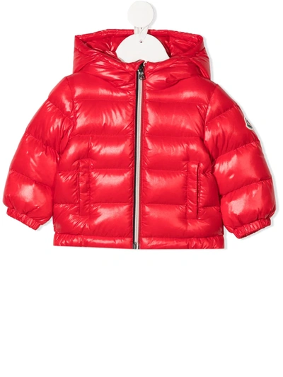 Moncler Babies' Enfant New Aubert Down Jacket In Red
