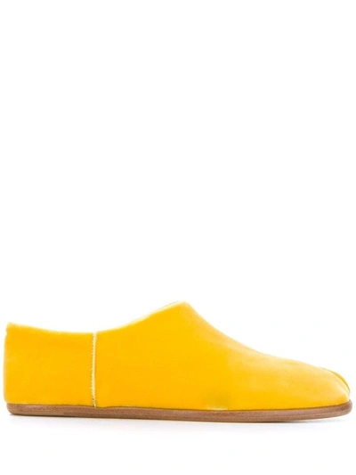 Maison Margiela Women's Yellow Leather Loafers