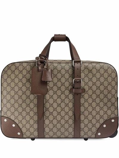 Gucci Men's Brown Polyurethane Trolley