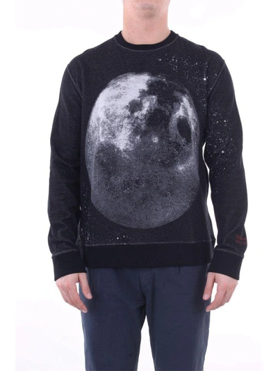 Valentino Men's Black Cotton Jumper