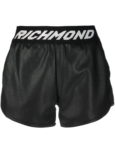 John Richmond Logo Band Shorts In Black