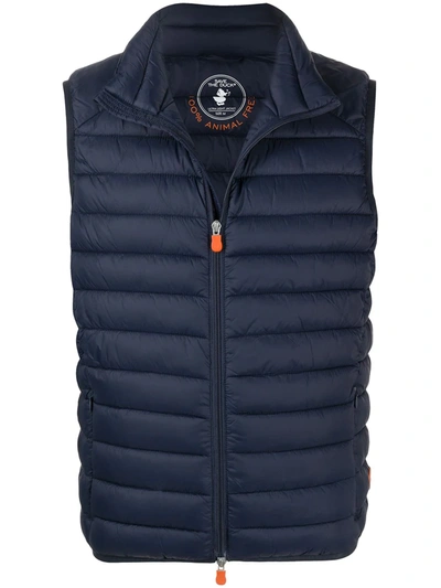 Save The Duck Gigay Padded Gilet In Blue