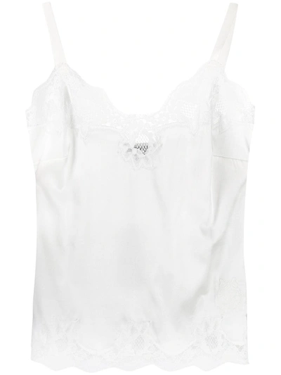 Dolce & Gabbana Lace Detail Underwear Top In White
