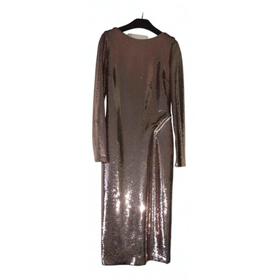 Pre-owned Tom Ford Glitter Mid-length Dress In Gold