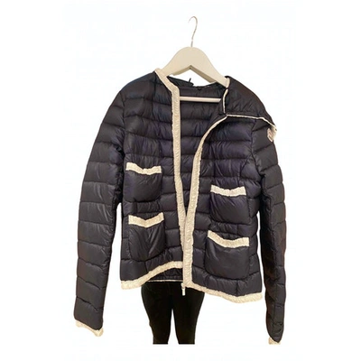 Pre-owned Moncler Puffer In Navy
