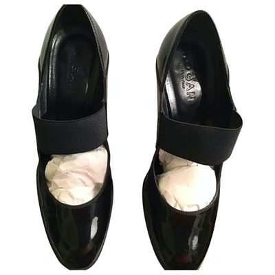 Pre-owned Hogan Patent Leather Heels In Black