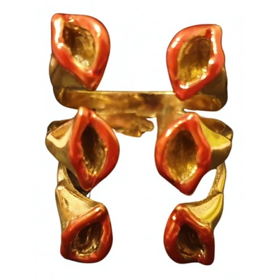 Pre-owned Bernard Delettrez Gold Metal Ring