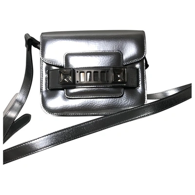 Pre-owned Proenza Schouler Ps11 Silver Leather Handbag