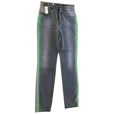 Pre-owned Just Cavalli Straight Jeans In Grey