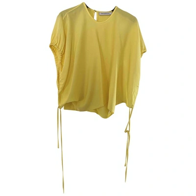 Pre-owned Christopher Esber Blouse In Yellow
