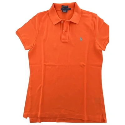 Pre-owned Ralph Lauren Orange Cotton Top