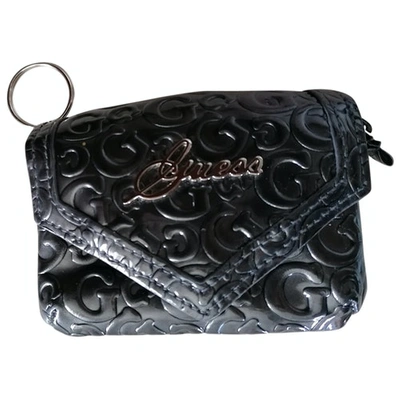 Pre-owned Guess Clutch Bag In Anthracite