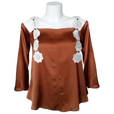 Pre-owned Ottod'ame Brown Viscose Top