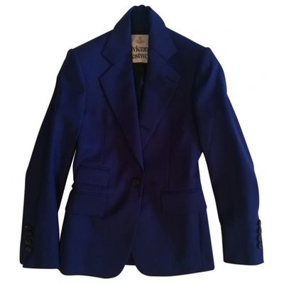 Pre-owned Vivienne Westwood Wool Blazer In Blue