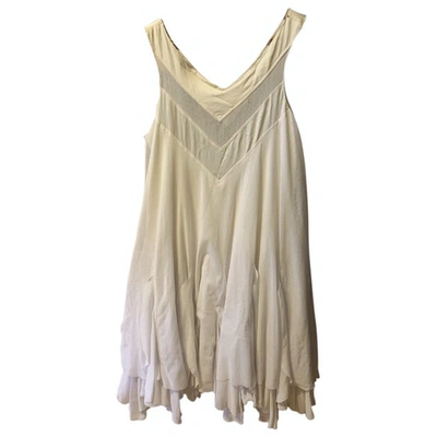 Pre-owned Pierre Balmain Mid-length Dress In White