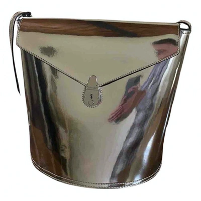 Pre-owned Calvin Klein Silver Leather Handbag