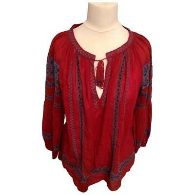 Pre-owned Joie Red Cotton Top