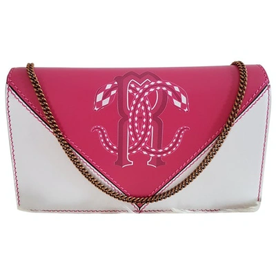 Pre-owned Roberto Cavalli Leather Bag In Pink