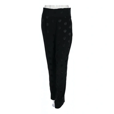 Pre-owned Whistles Trousers In Black