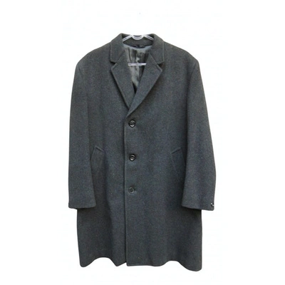 Pre-owned Brooks Brothers Wool Coat In Anthracite