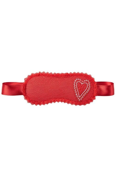 L'agent Esthar Embroidered Eye Mask In Red